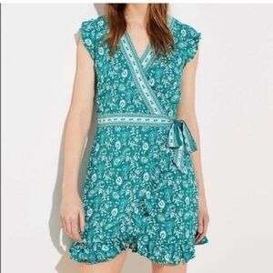 NWT LOFT paisley skirt romper size 2